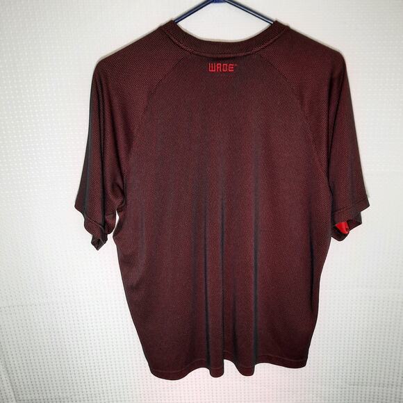 Converse Wade M T-Shirt Mens Red Black Dwyane Wade Athletic Nylon Mesh Vintage - Picture 5 of 6